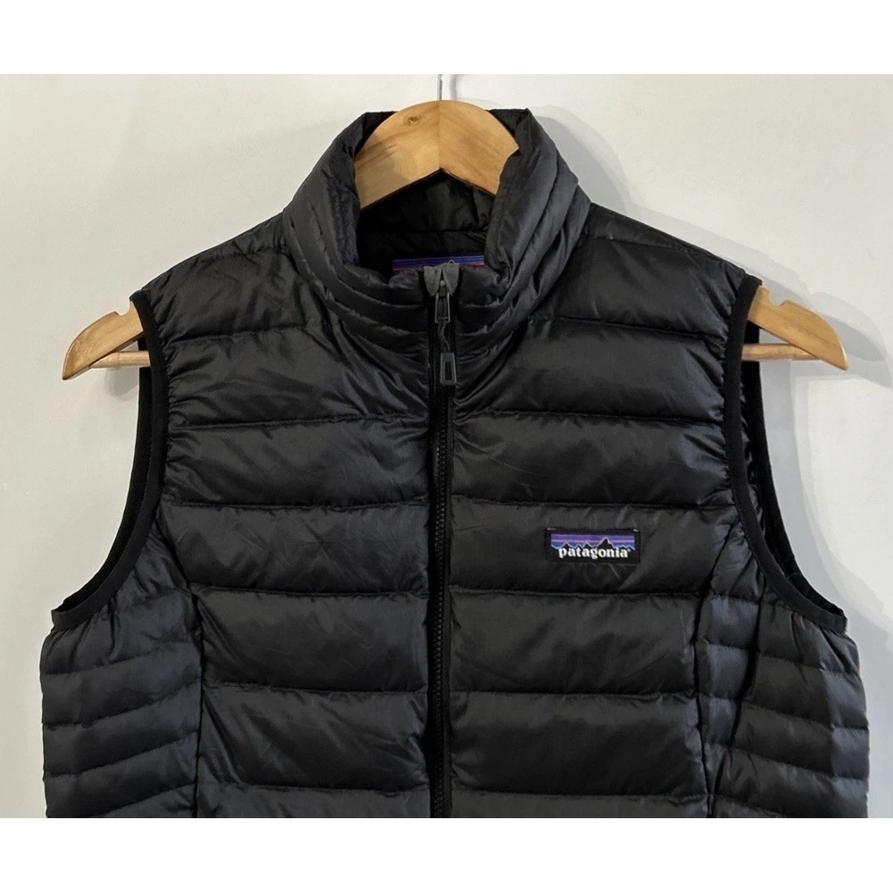 Patagonia Women's Down Sweater Vest 800 Down 84628 Black Sz Small